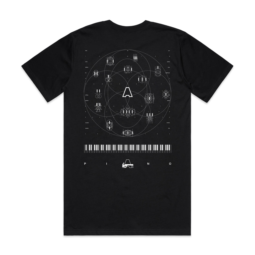 Piano t-shirt black