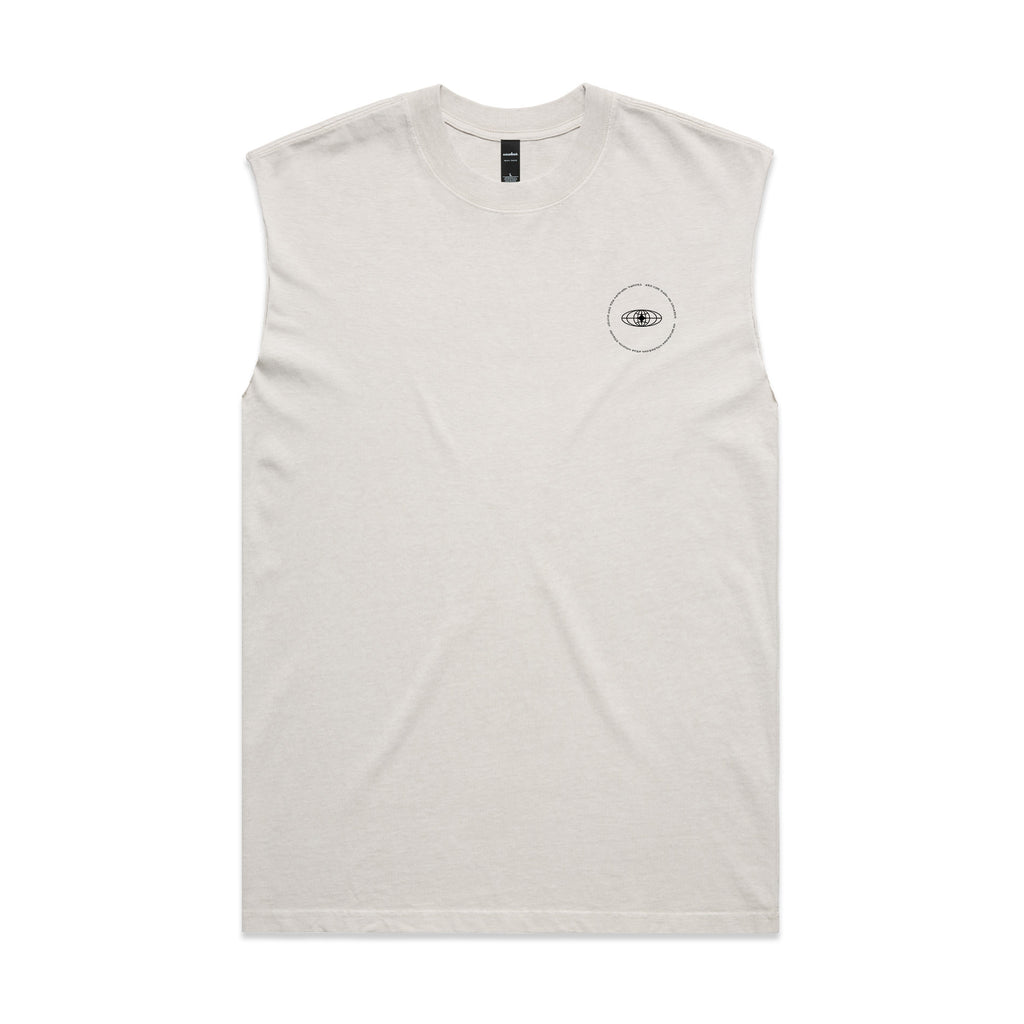 Sleeveless Awake T-Shirt Faded Bone